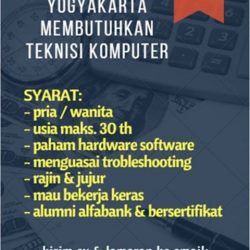 Lowongan Kerja Teknisi Komputer Perusahaan di Yogyakarta BKK Alfabank